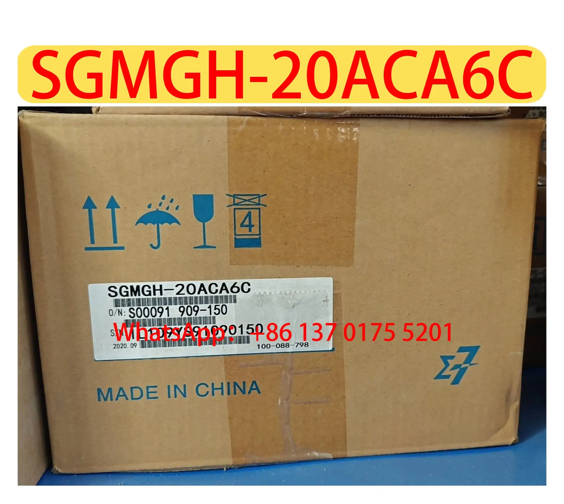 SGMGH-20ACA6C Brand New Servo Motor Original Genuine，Fast shipping，SGMGH 20ACA6C