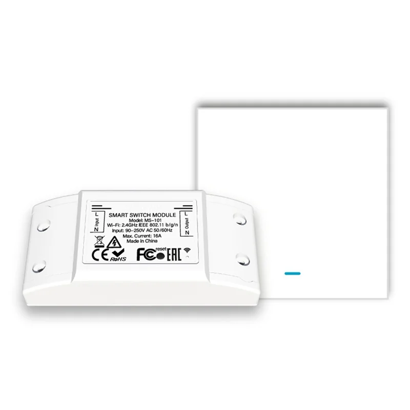 N93R 16A Bluetooth Smart Switch With 1 Group Panel Remote Control Industrial-Grade Switch Tuya Smart Home Relay Breaker