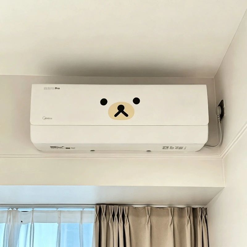Rilakkuma air conditioner sticker diy air conditioner shell decorative expression sticker hanging air conditioner universal - view 4