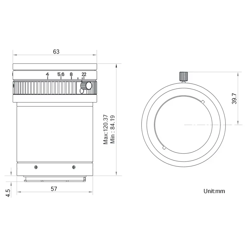 HIKROBOT MVL-LF8040M-F 80mm F4 Full-frame 56mm 29MP F-mount Fixed Focus Industrial Camera FA Lens