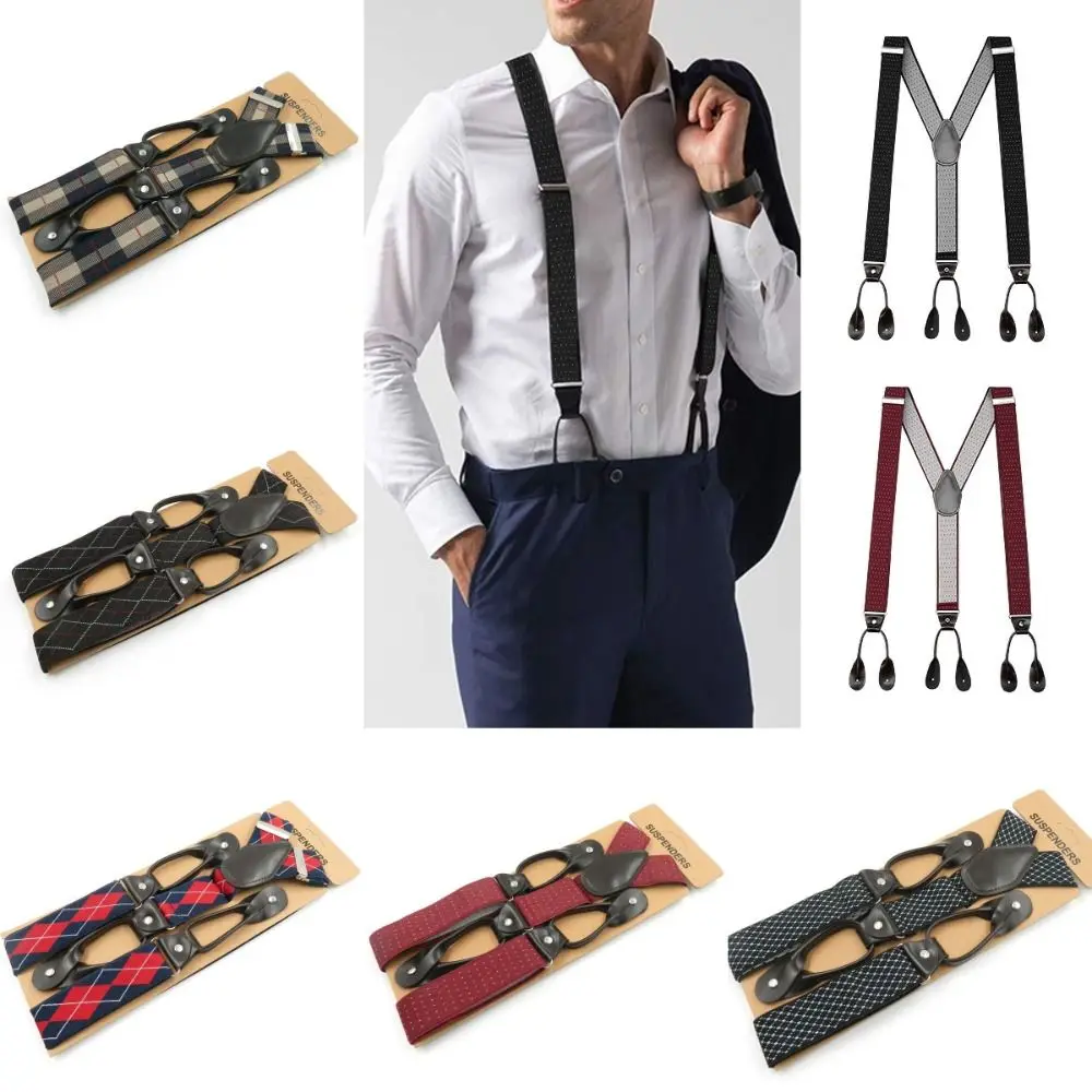 suspensorios-masculinos-de-varios-estilos-ajustaveis-resistentes-com-botoes-duraveis-elasticos-marrom-escuro-para-casamento