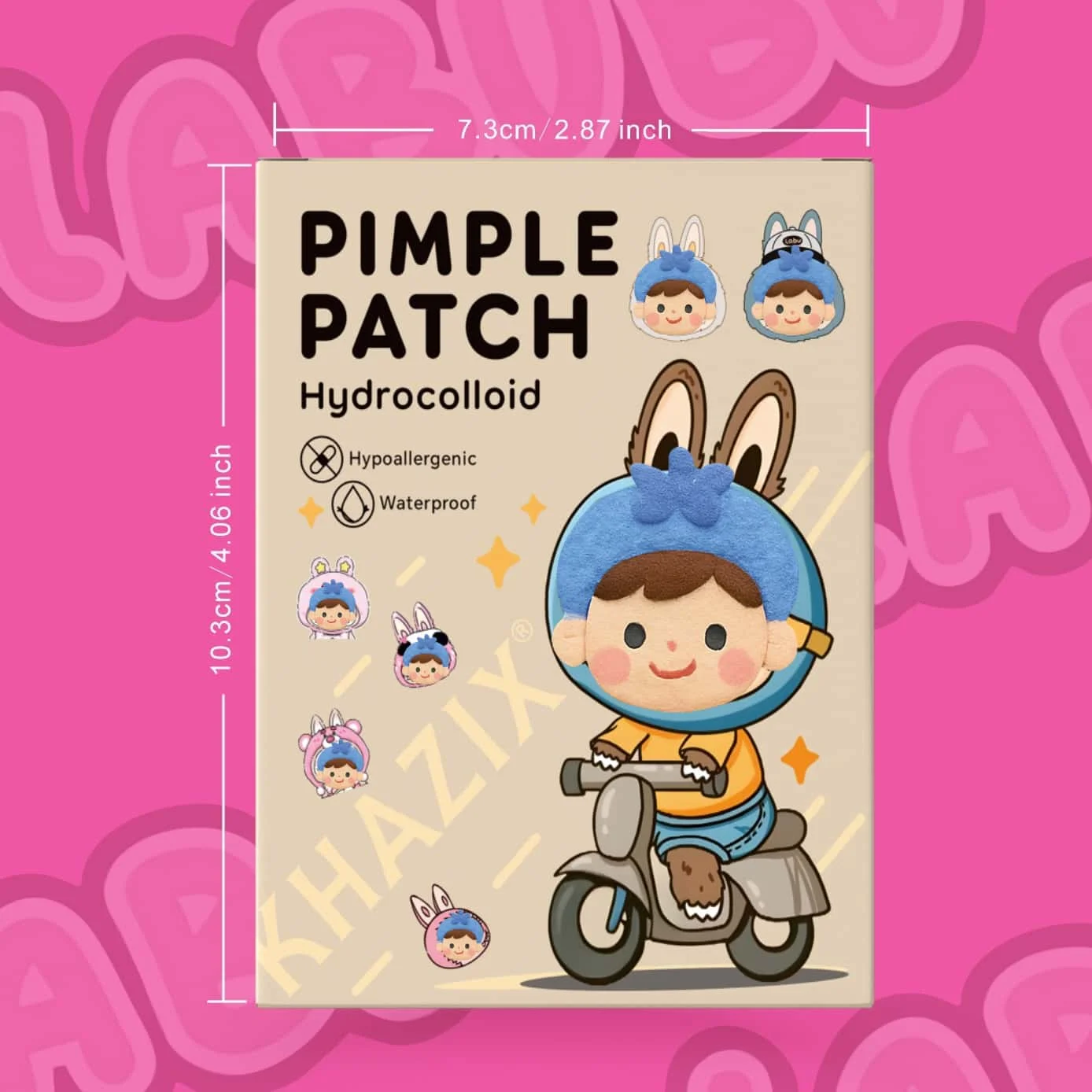 125 قطعة من رقع البثور اللطيفة وغير المهيجة، ويمكنها تغطي البثور والعيوب