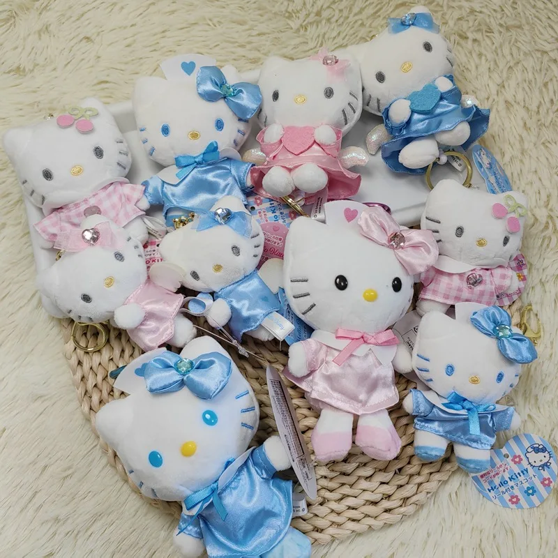 Olá kitty anjo enfermeira brinquedos de pelúcia kawaii chaveiro telescópico mochila pingente acessórios meninas festival tema presentes