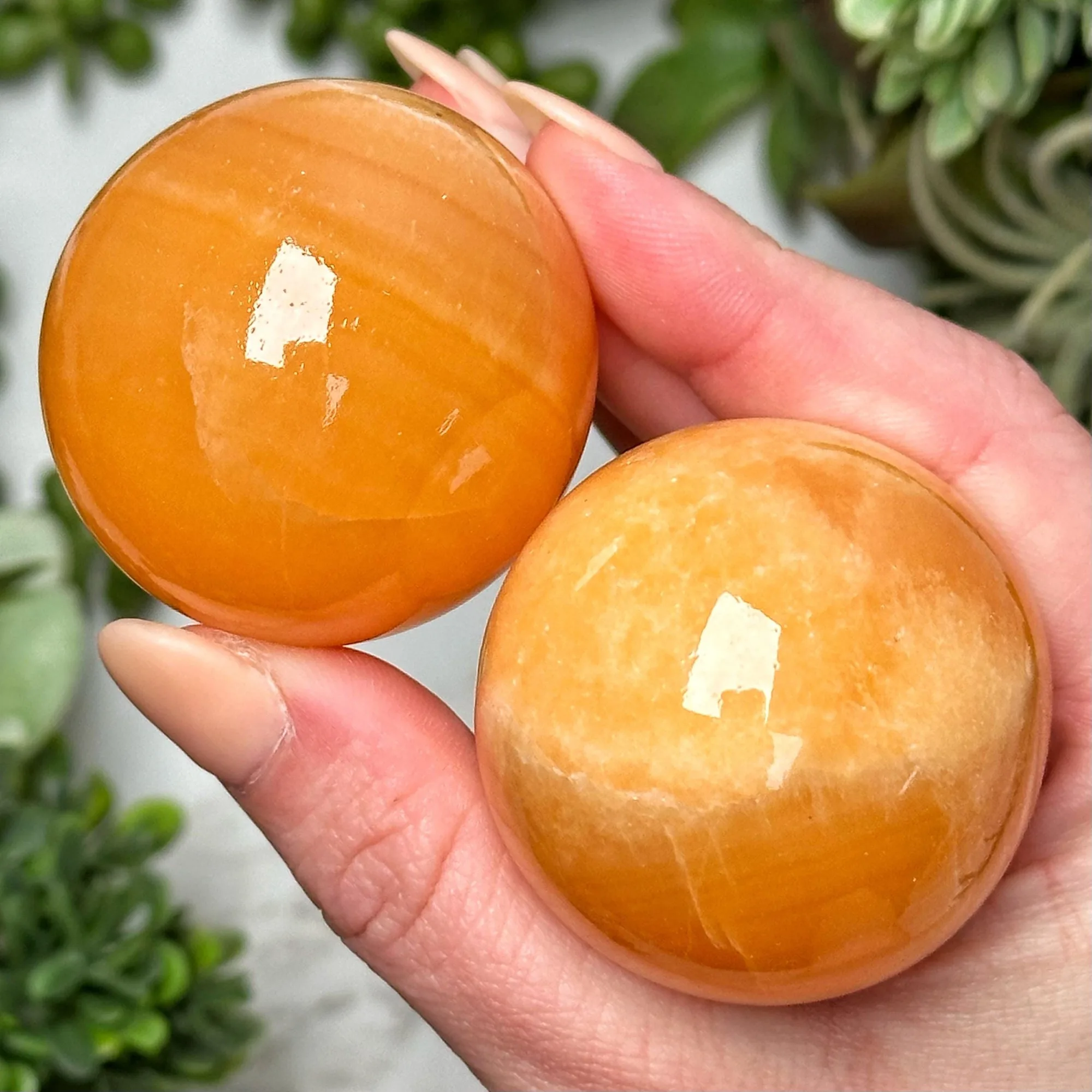 

1pc Yellow Calcite Crystal Sphere - Natural Crystal Ball for Home Decor, Loose Gemstones