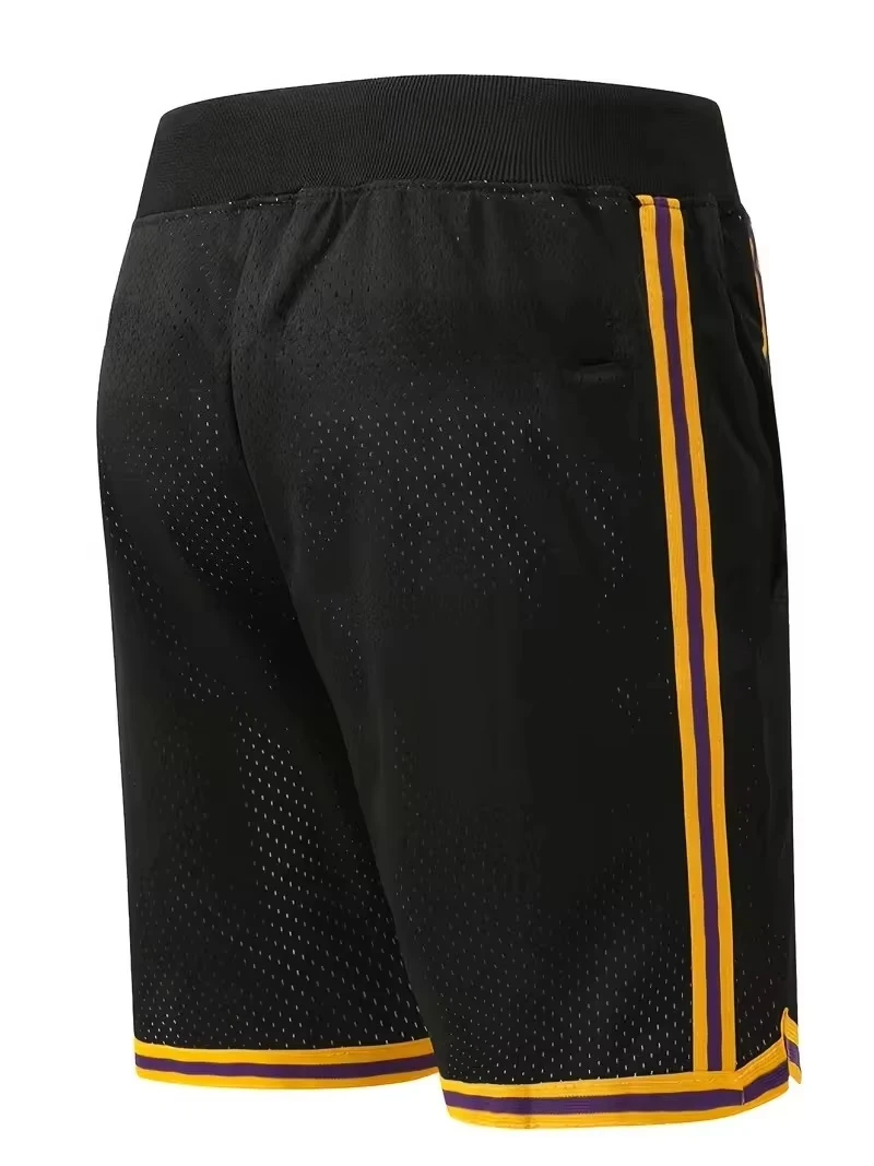 Retro Basketball Shorts in Size 8 and 24 Letter Print Loose Training Running Outdoor Casual Shorts Quick Drying Short Pants