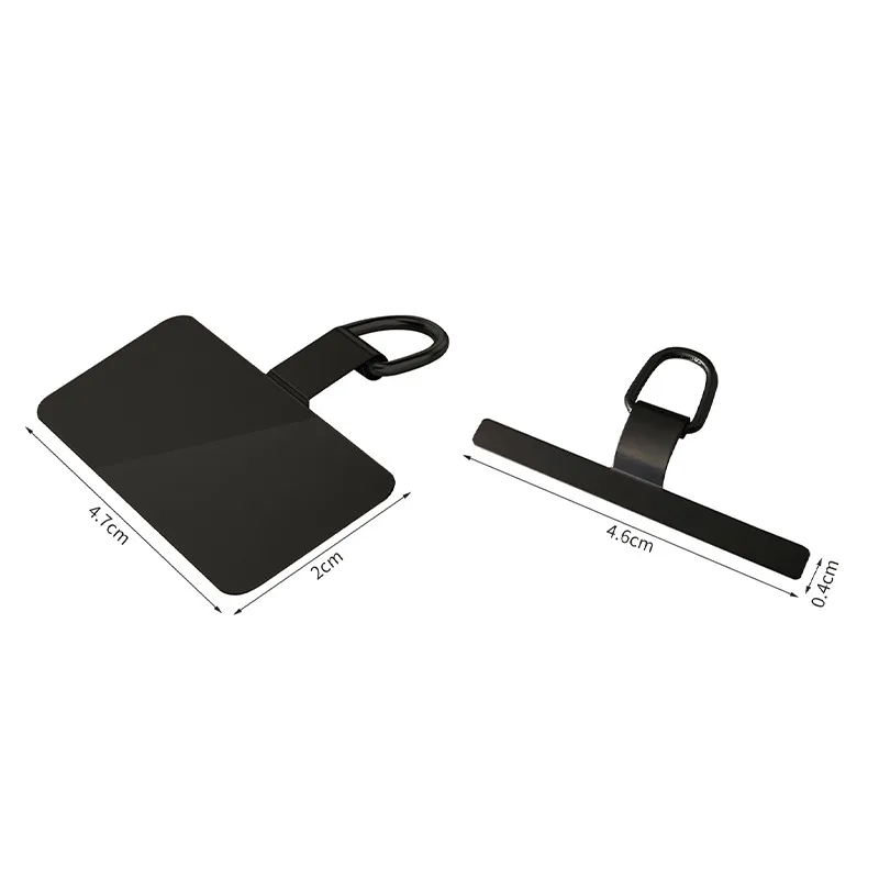 4/1PCS Ultra-thin Stainless Steel Phone Tether Patch Gasket Cellphone Strap Parts Replacement Lanyard Safety Connect Piece image 6