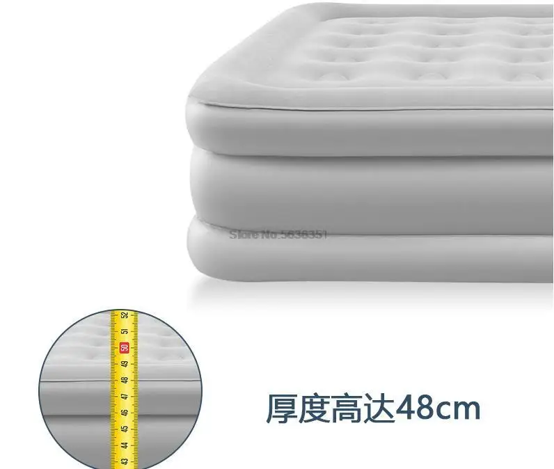 Inflatable air bed simple and convenient folding inflatable bed outdoor camping comfortable inflatable bed