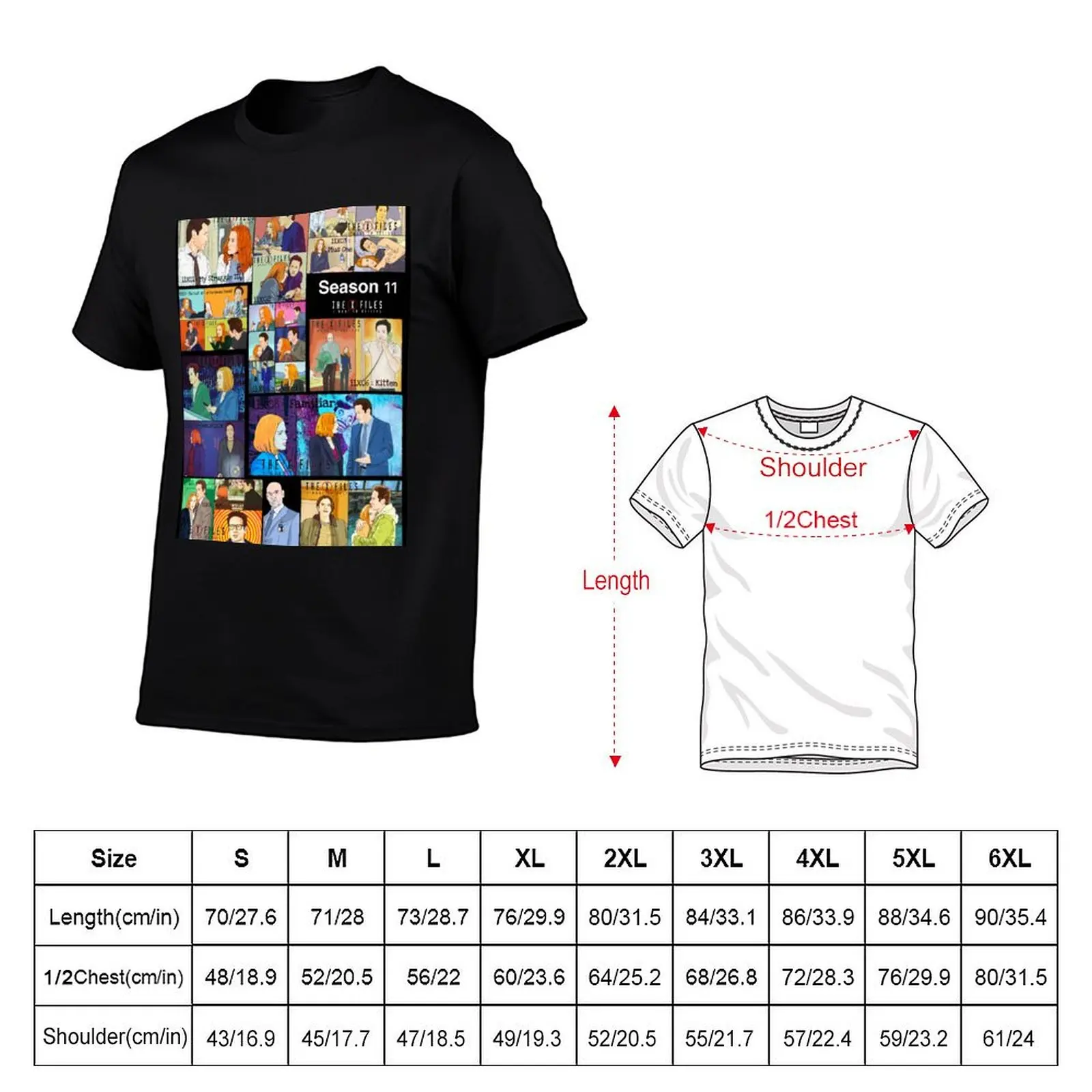 The X files season 11 all the episodes ( more 70 designs XFiles in my shop) T-Shirt Basic Breathable Solid Color T-Shirt