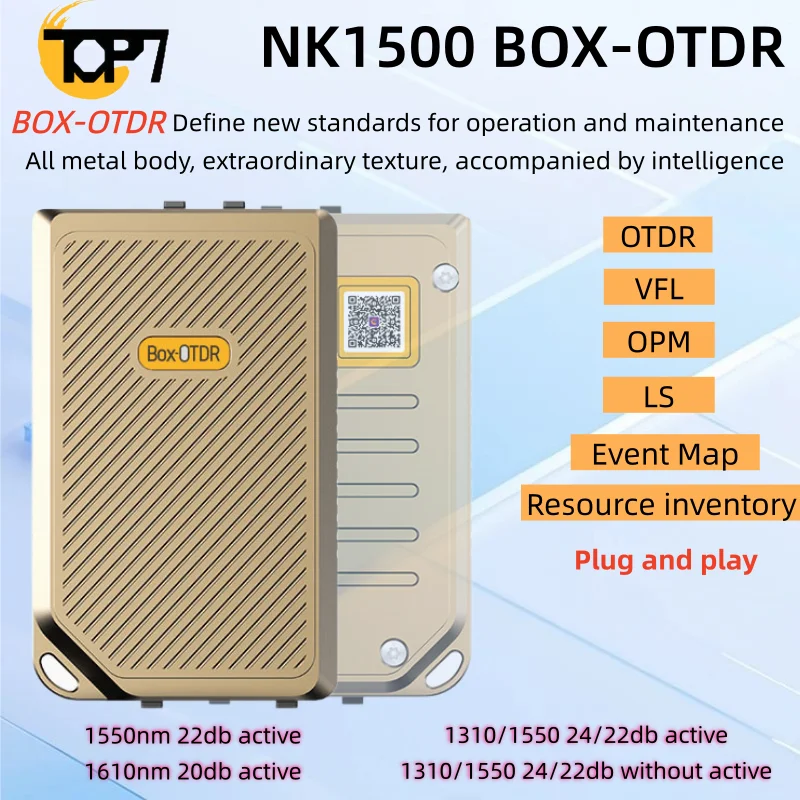 Mini OTDR NK1500 Novker: Testador de Ponto de Ruptura de Fibra Óptica Plug and Play 1310/1550NM 1610NM