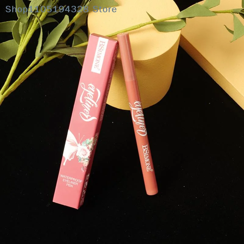 [MP]BSIMONE 防水ブラックアイライナーペン速乾性長持ちマットスムーズ簡単に着色できるリキッドアイライナーペンメイクアップ