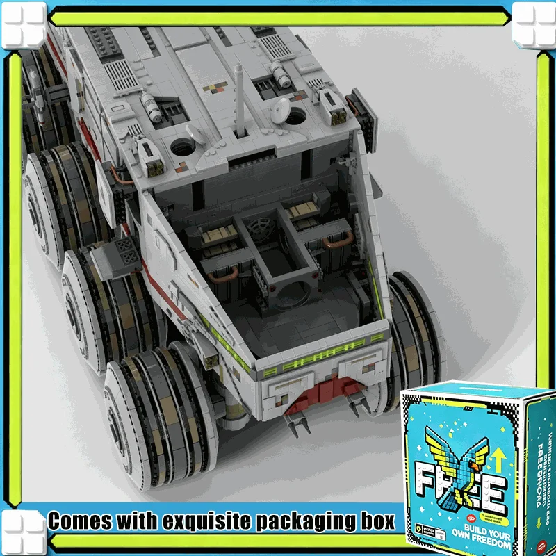 27240PCS Ultimate Wheeled Armored Transport Model Custom Building Blocks Army Series Battle Vehicle Assembly Kits Display Gift