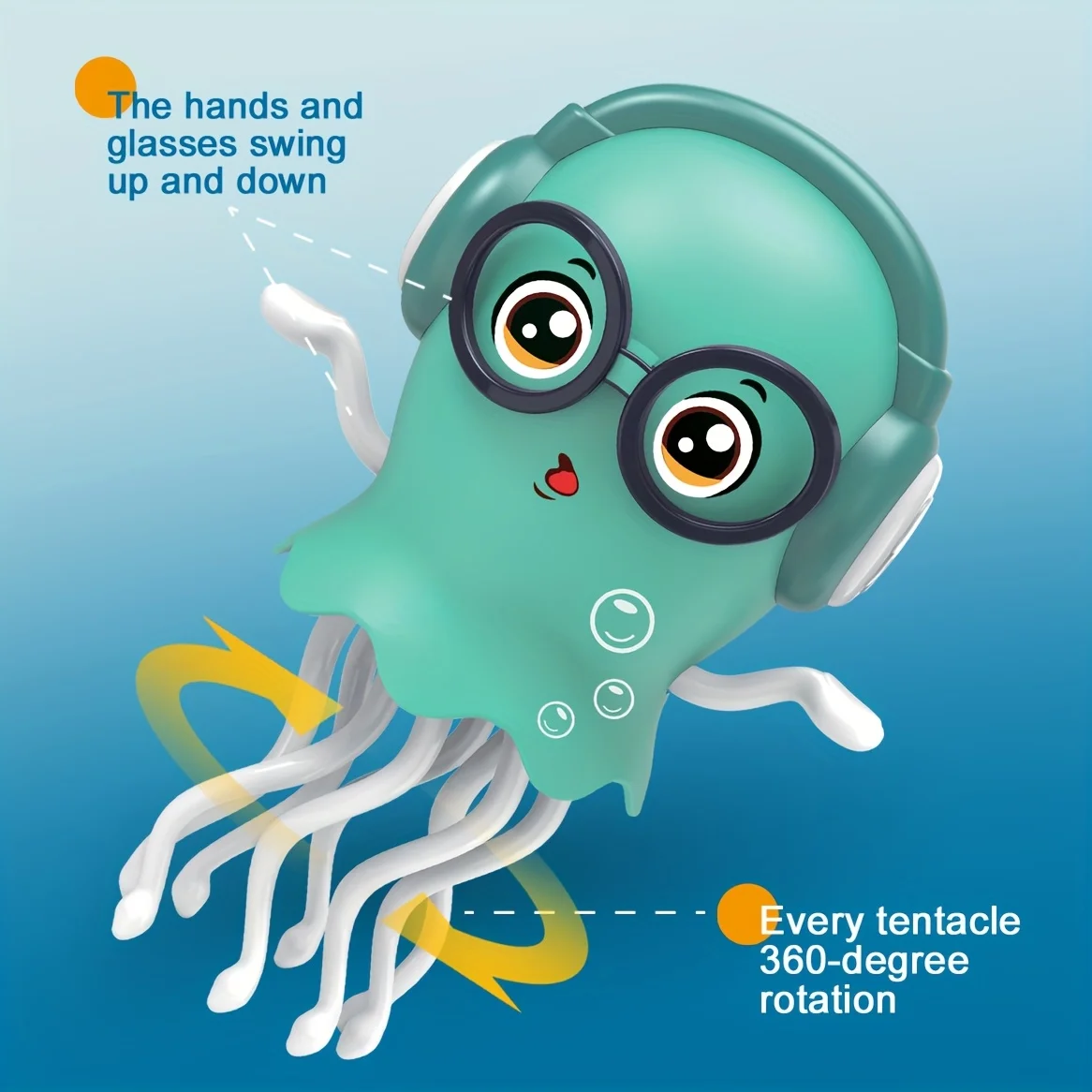 Pulpo de baile mágico, juguete de pulpo eléctrico interactivo con luz musical, baile electrónico para mascotas, regalo para aliviar el estrés, decoración del hogar