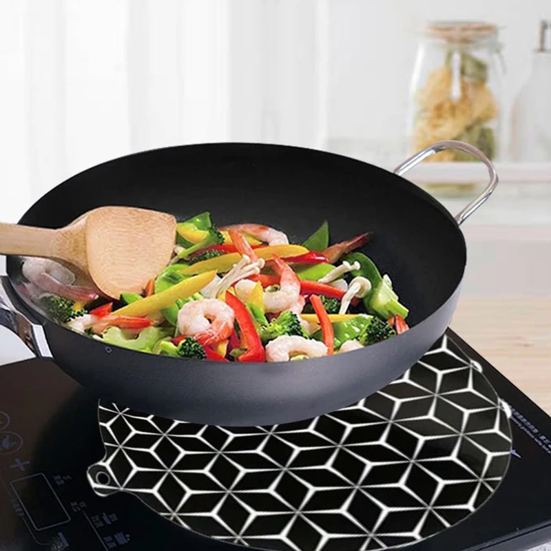 Silicone Induction Cooktop Mat Fireproof Protection Baking Plate Protector Kitchen Insulated Placemat Household Oil Blocking Mat