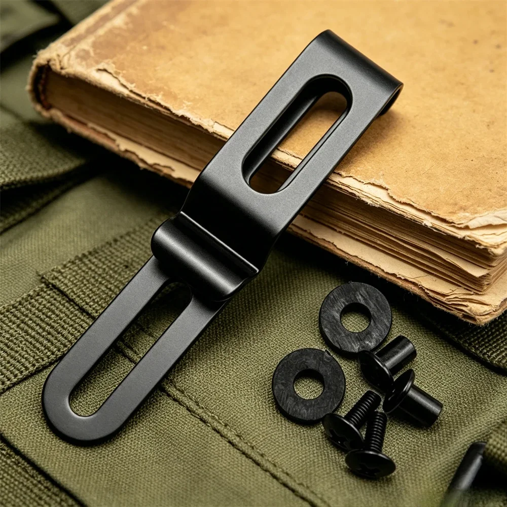 1 Set Stainless Steel Waist Back Clip For Kydex IWB Holster Knife Sheath Universal Carry Belt Clip DIY Mod Accessories