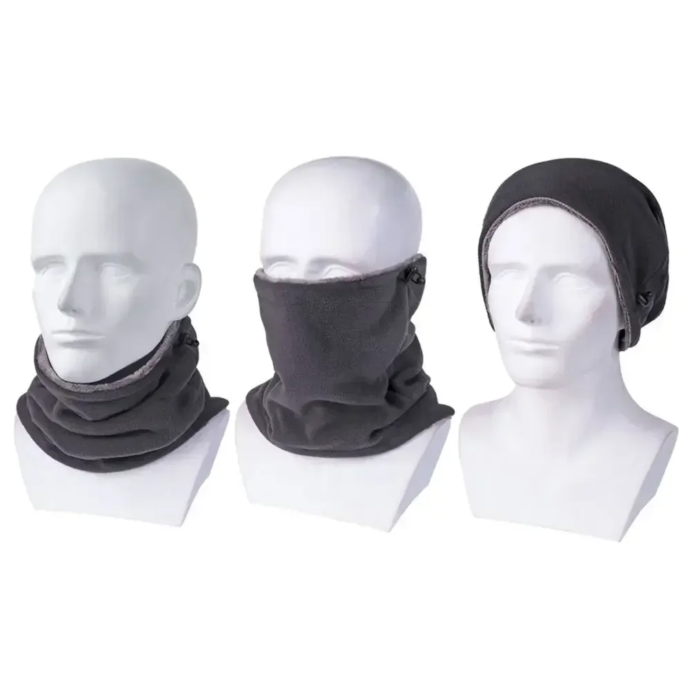 kkjoy Windproof thermal neck gaiter unisex fleece mask for winter outdoor activities ideal for sports travel wear