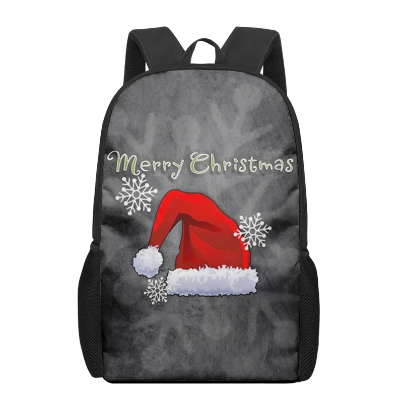 

Christmas Santa Claus Printing Children Backpacks Students Boys Girls School Bags Teenage Laptop Backpack Casual Travel Bagpack