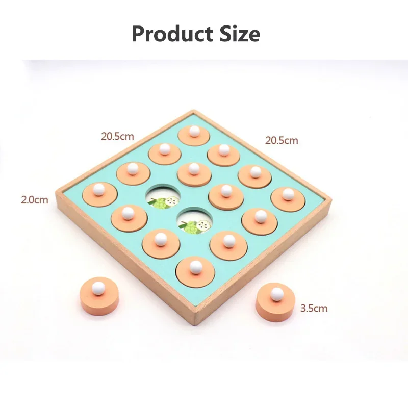 キッズ木製メモリーチェスパズルゲーム論理的思考トレーニング教育玩具子供のため