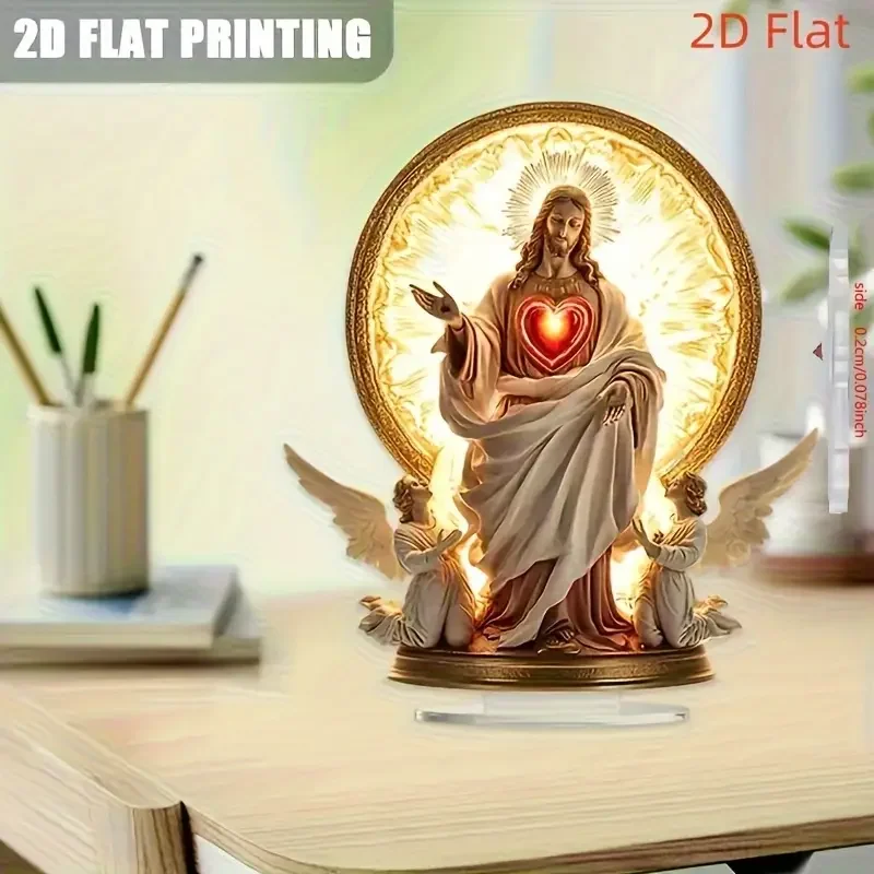 1PCS Jesus Holy Living Room Decorative Statues Traditional Religious Statues Suitable for Festival Parties and Party Decorations