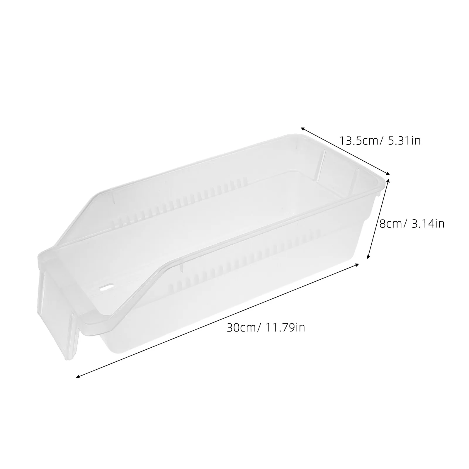 2Pcs Medication Organizer Box Stackable Open Front Storage Bins Space-Saving Plastic Pill Dispenser Case for Home Hospital