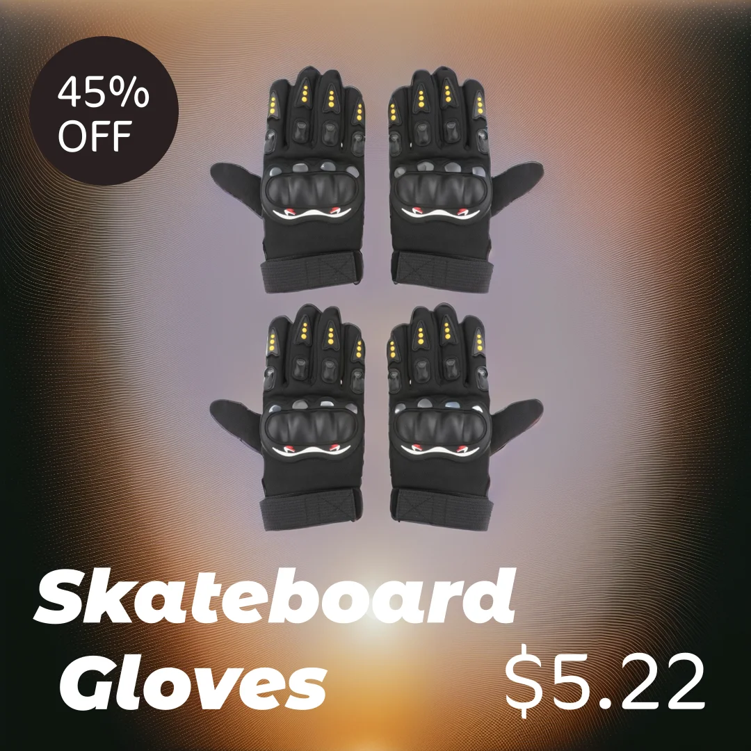 

Downhill Skateboard Gloves Roller Long Board Slider Skateboard Turning Gloves Slide Brake Gloves With Slider Skate Accessories