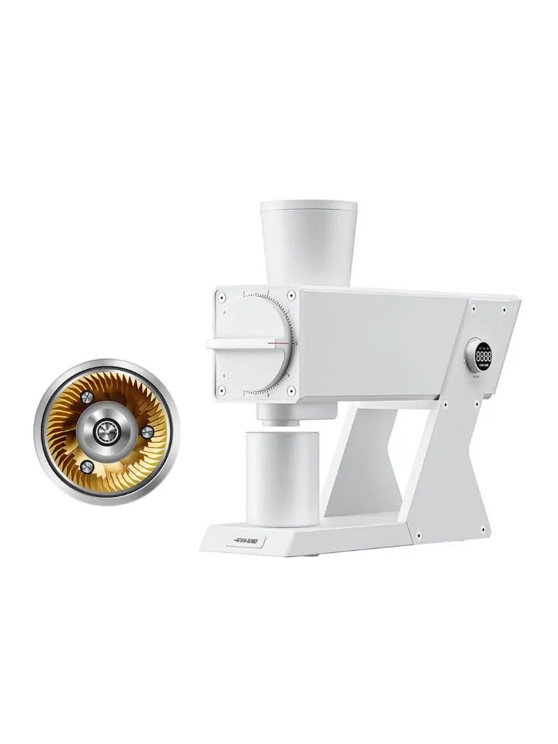 Electric bean grinder professional Italian hand-brewed coffee bean home grinder titanium plating
