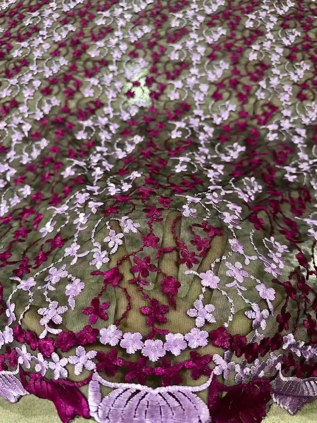 ผ้าลูกไม้ทูลปักลายอ่อนนุ่มคุณภาพดีที่สุดจากออสเตรีย สำหรับงานแต่งงาน งานเลี้ยง งานราตรี รุ่น U_GE3158