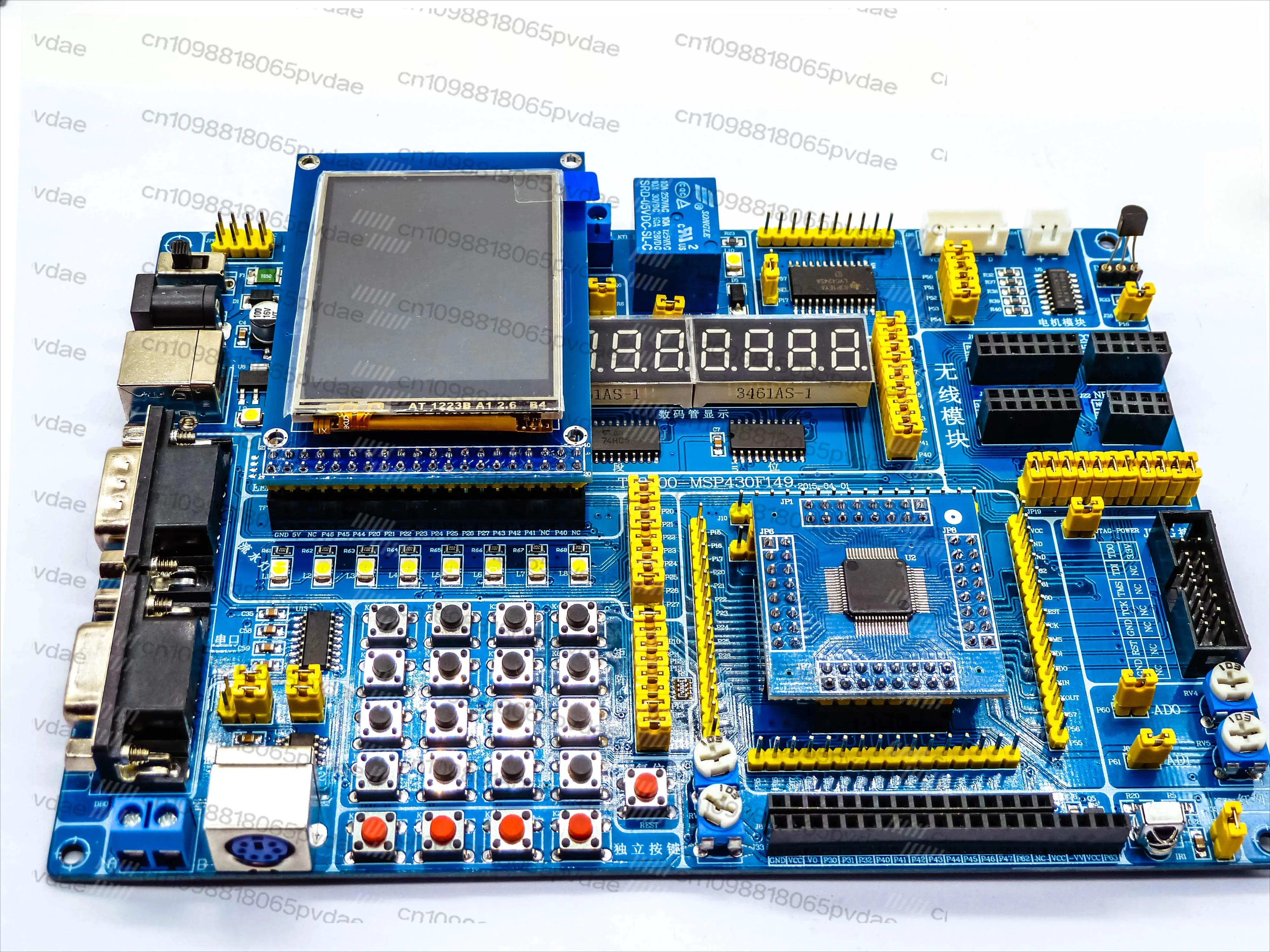 Плата для разработки MSP430F149 / плата для разработки/изучения/экспериментирования с микроконтроллером MSP430 / плата для обучения с USB-загрузкой