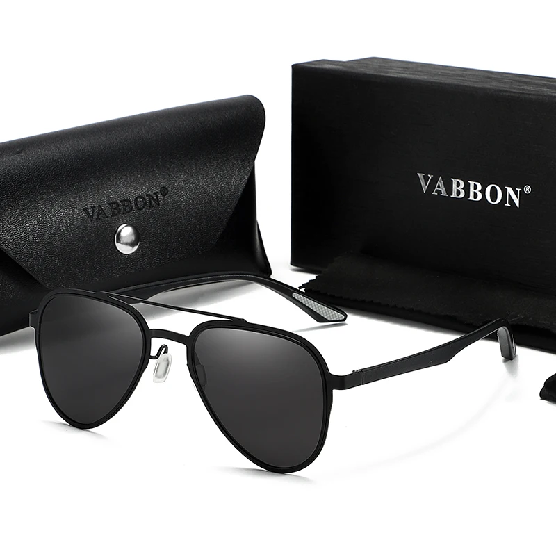 

Vabbon Men's and Women's Polarized Metal Double Beam Fashionable Glasses Outdoor Anti-Uv Driving and Fishing Vacation Glasses, Premium Gift 9548