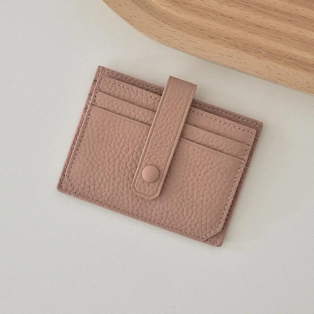 Ultra-Thin Card Bag Pu Leather ID Card Holder Bank Credit Card Box Multi Slot Slim Card Case Wallet Women Men Busines Card Cover