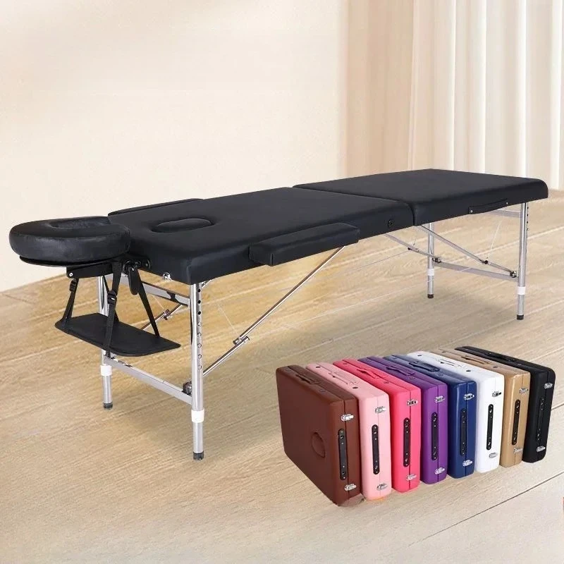 

Portable Folding Home Beauty Physiotherapy Moxibustion Massage Beds Lifting Portable Stainless Steel Massage Bed Beauty Salons