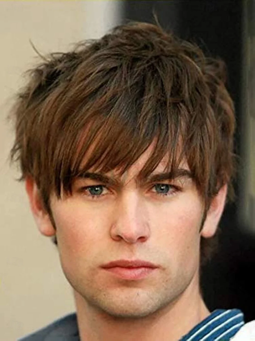 HAIRJOY Men Short Wig Brown Layered Natural Synthetic Costume Cosplay Hair Wig