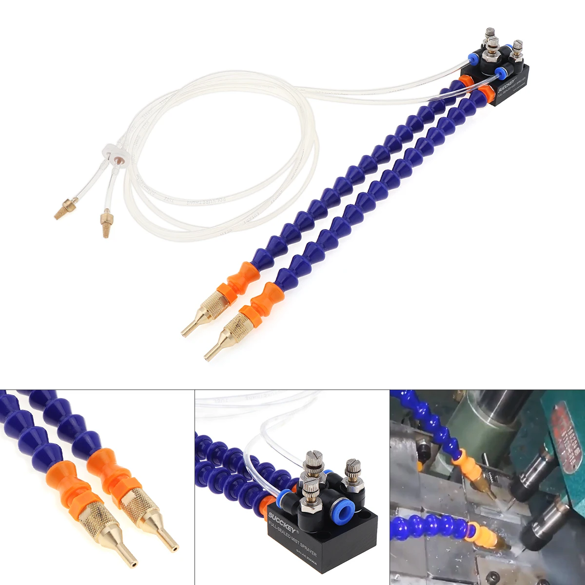 Cooling Spray Bidirectional Mist Coolant Lubrication Spray System for Metal Cutting Engraving Cooling Machine / CNC Lathe