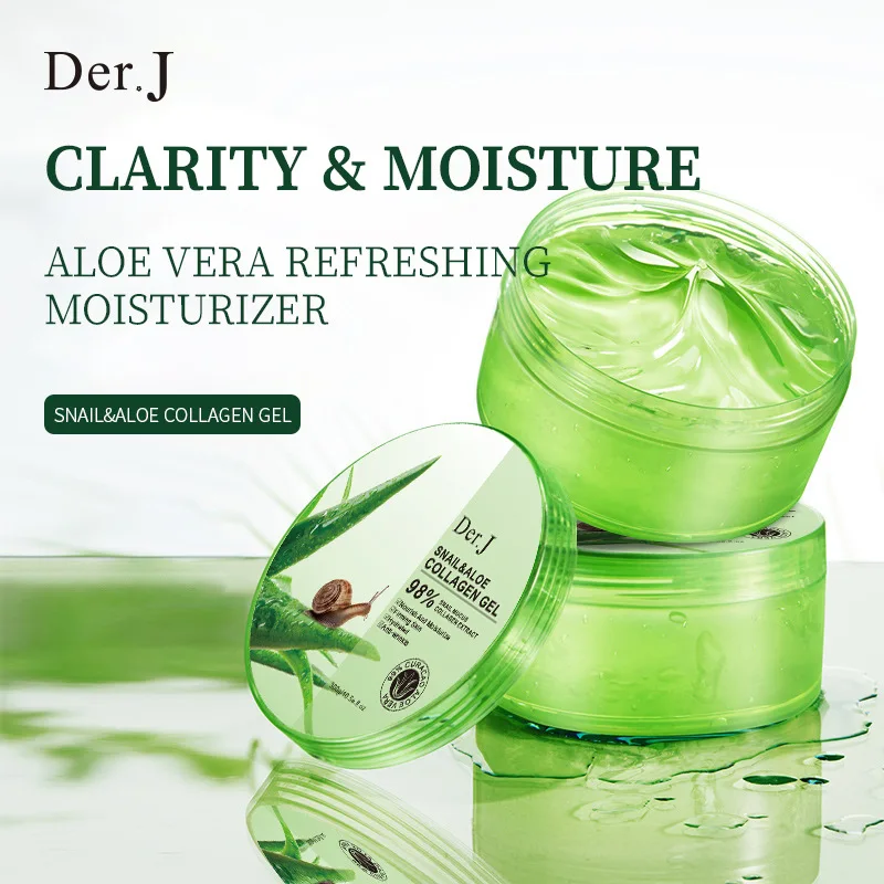 300g Snail Aloe Collagen Gel Hydrating Moisturizing Pomegranate Fruit Soothing gel Repair Facial Dry Skin Care Products