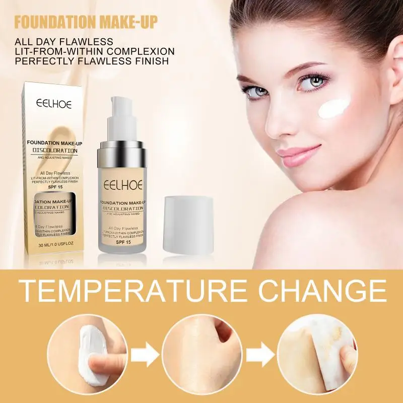 5/10/15PCS Liquid Foundation Long-lasting Moisturizing Waterproof Anti-sweat Not Take Off Makeup Liquid Foundation Base Makeup