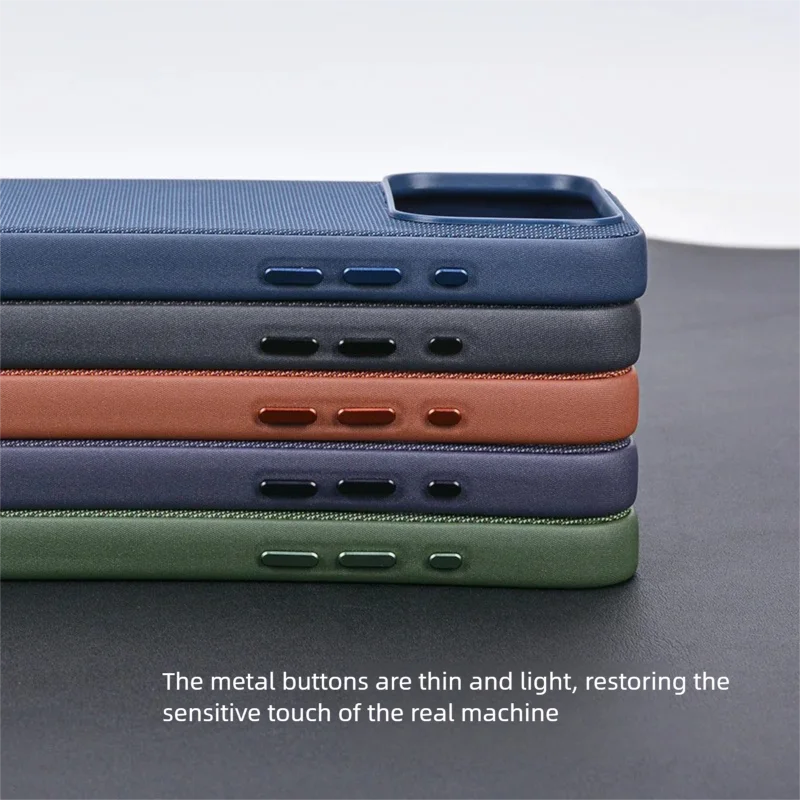 حافظة مغناطيسية من القماش المنسوج التقني لهاتف آيفون 17 برو ماكس، غطاء ممتاز مع زر إغلاق كاميرا AI، رسوم متحركة منبثقة #4