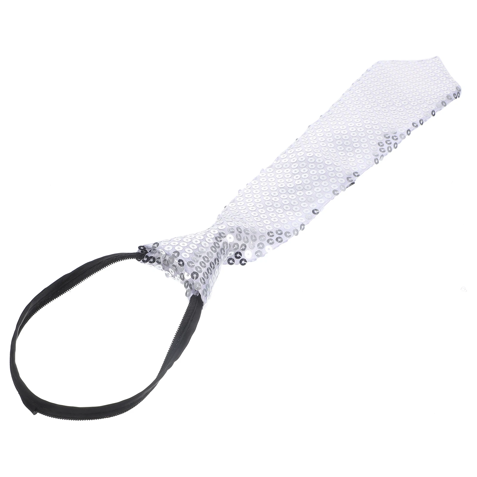 

1pc Sequin Tie Glitter Party Costume Decor Sparkly Men's Costume Tie Decor Bow Necktie Washable One Size Fits Most