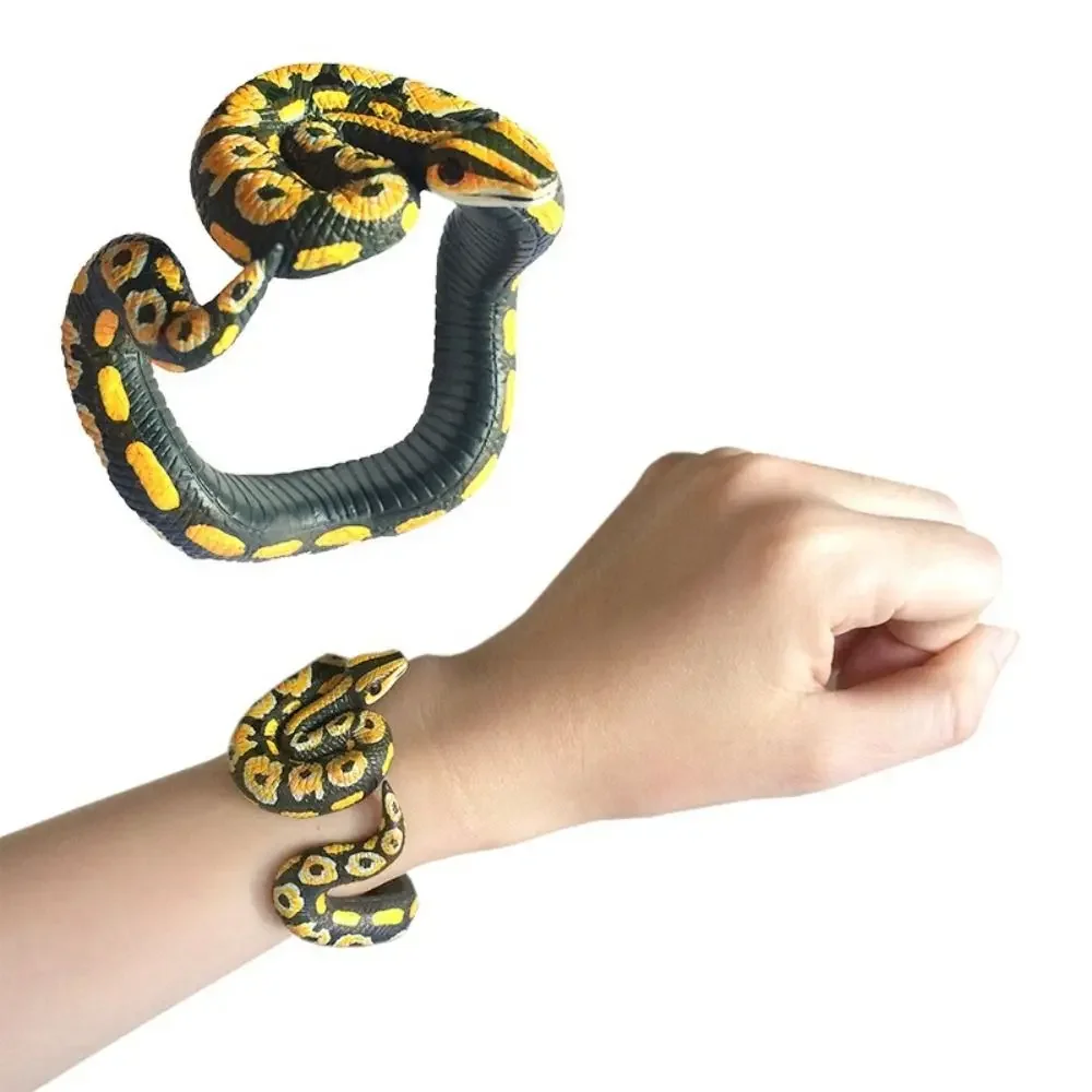 Simulation Snake Bracelet Python Cobra Realistic Snake Figure Bracelet Fun Prank Gift For Kids