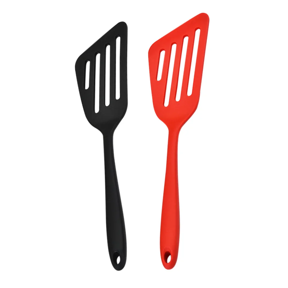 

2pcs Silicone Cooking Shovel Heat-Resistant Non-Stick Spatula For Steak Baking Kitchen Utensils Practical Shovels