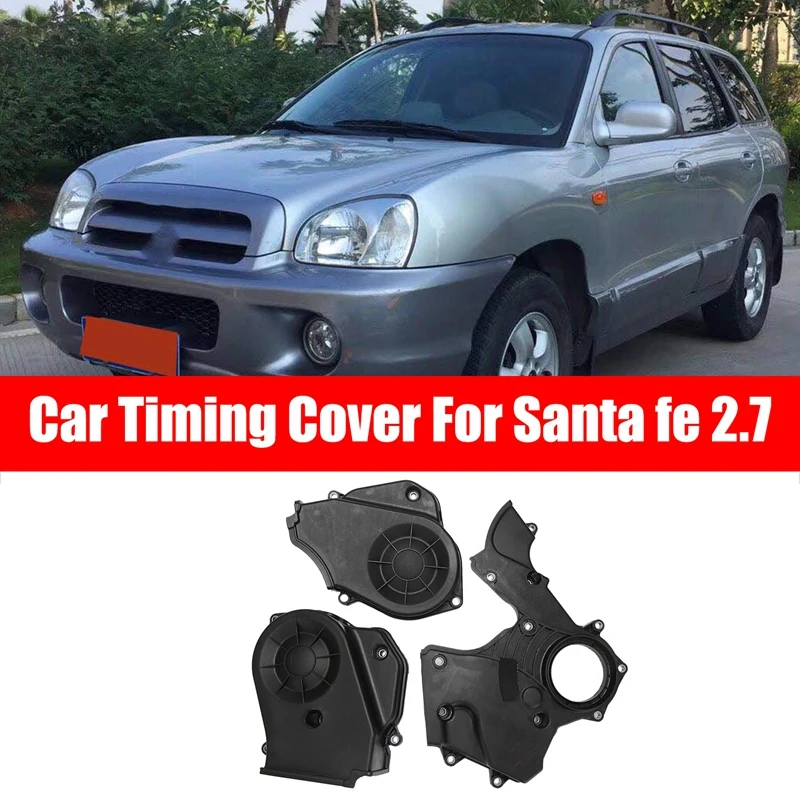 

3Pcs Car Timing Cover For Hyundai Santa Fe 2.7 Azera 2.7 Kia Oprius 2.7 VQ2.7 213503E000 213603E000 213703E000