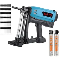 Toua GSN50 Gas Powered Nail -Gun Pneumatic Nailer Adjustable Power Tools