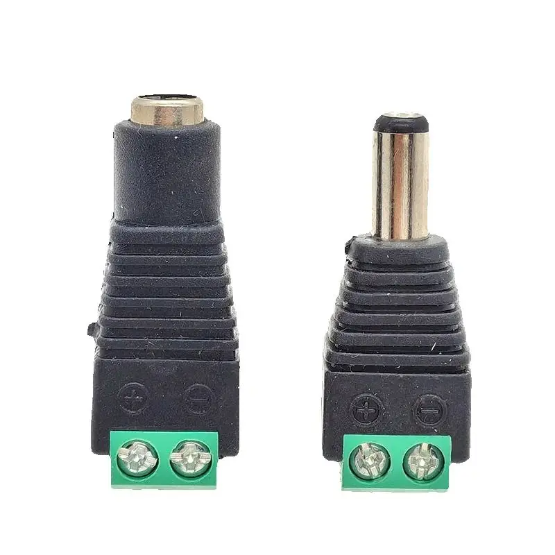 100PCS 2.5mm Male DC 5.5*2.5 Welding Connectors Monitor Power Supply Adapter for Wholesale