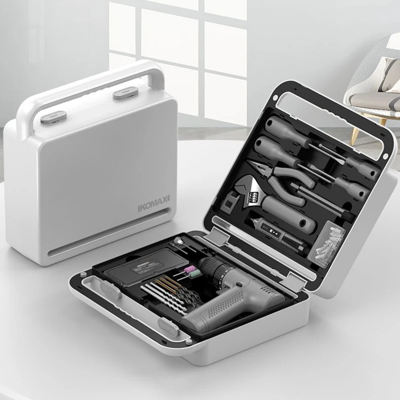 متعددة الوظائف أداة السلطة مجموعة أدوات إصلاح كهربائي مجموعة مفك تأثير الحفر أدوات المنظم الأجهزة DIY أدوات اليد