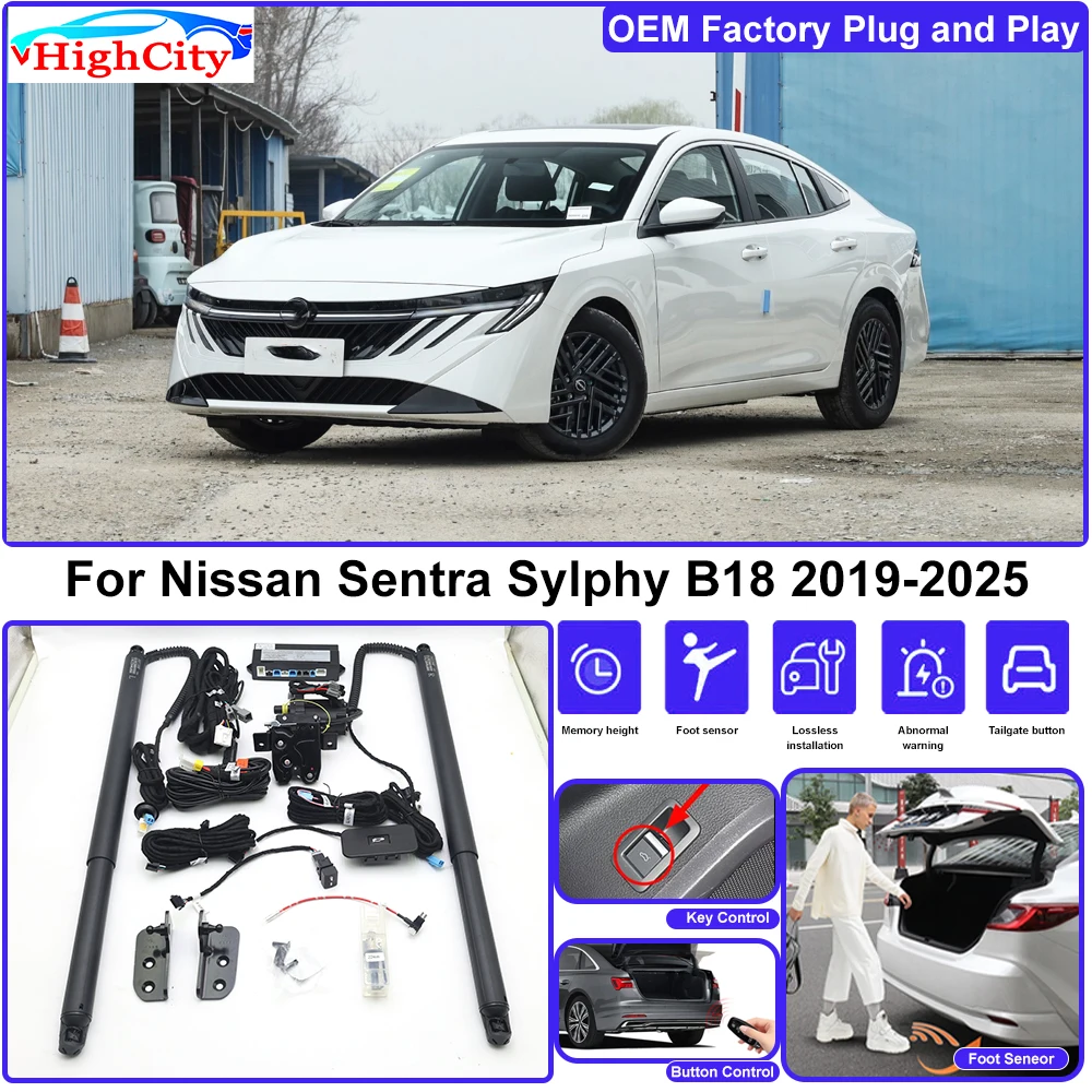 For Nissan Sentra Sylphy B18 2019-2025 OEM Smart Electric Lifting Kit Trunk Electric Tail Gate Lift Powered Tailgate Liftgate
