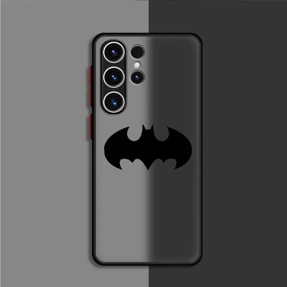 Superhero Batman Joker Matte Case For Samsung Galaxy S22 S23 S20 S21 FE S10 Capa Note 20 Ultra 10 Lite Phone Fundas