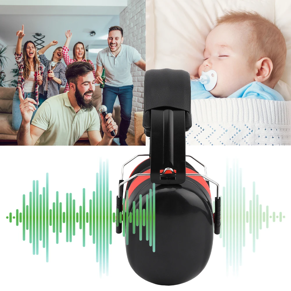 Proteção Auditiva para Caça Ear Muffs, Headphone Construção Portátil, Home Cancelamento de Ruído, Soundproof, Segurança, Dormitório