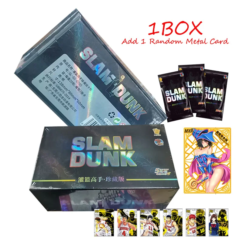 Slam Dunk Cards Collection Anime Peripherals Characters Sakuragi Hanamichi Haruko Akagi Cards Box Paper Hobbies Gifts Kid Toys