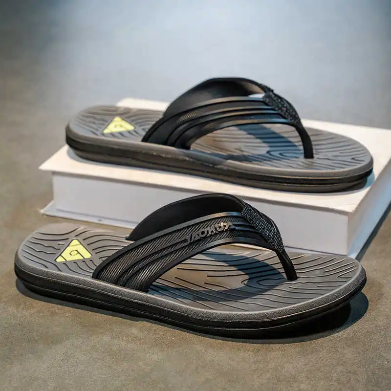 

Drawstring Ventilation Men's Sandals Black Yellow Tennis Man Shoes Hawaiian Men's Slipper Sneakers Sport New Arrival