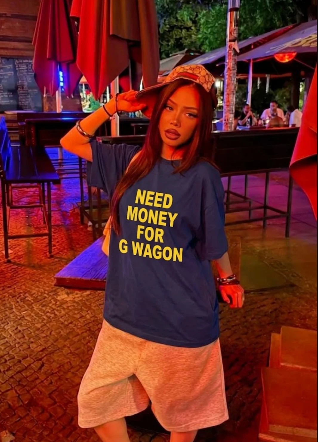 2026 New Funny Hip Hop Harajuku Streetwear High Street Classic Letter Oversized T-shirt American Retro Round Neck Unisex