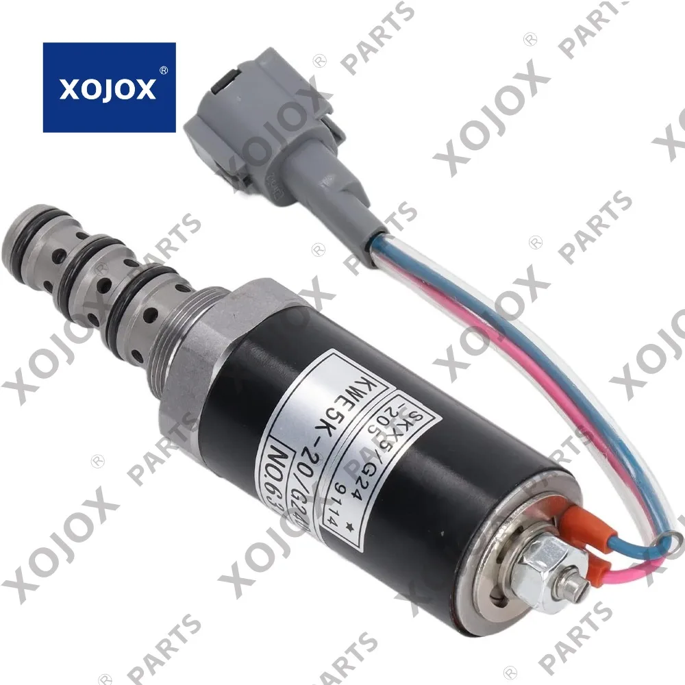 

XOJOX Alloy Steel Solenoid Valve, Solenoid Valve Alloy Steel Locking Compact Size Wearproof KWE5K 20 G24D05 for DH820 669 430001
