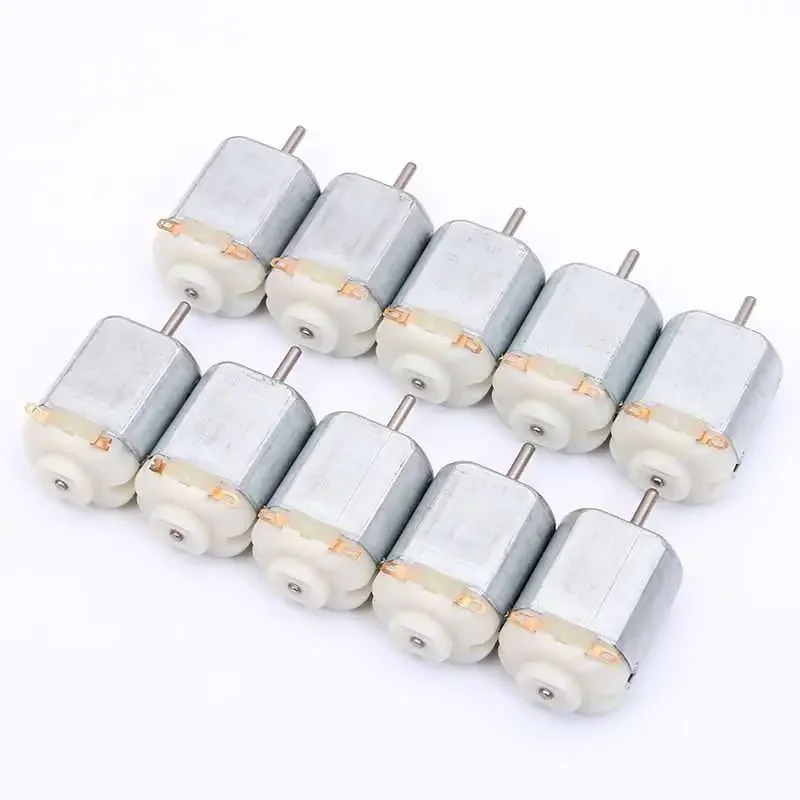 

10Pcs 130 Micro DC Motor 3V-6V 8000RPM Miniature Electric motor four-wheel motor small DIY Toys Hobbies Smart Car